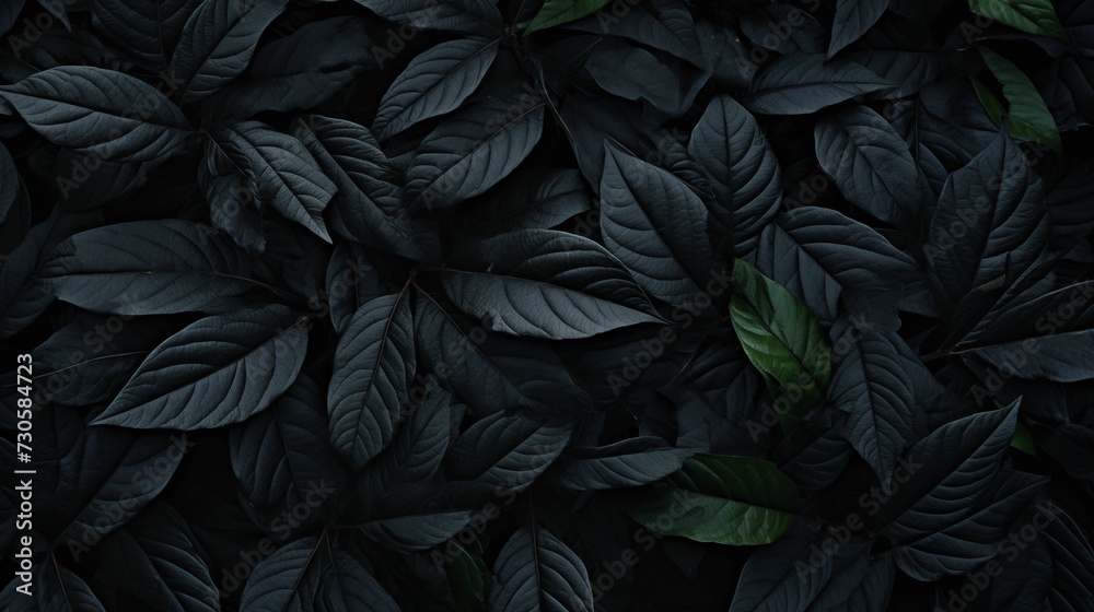 Natural dark leaves background. Natural dark leaves background.