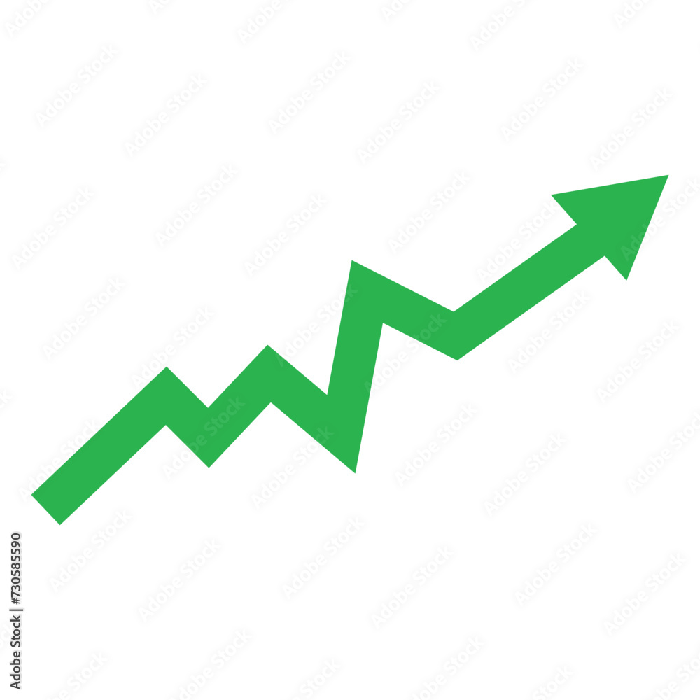 green arrow pointing up grow business financial profit graph green arrow pointing up grow business financial profit graph