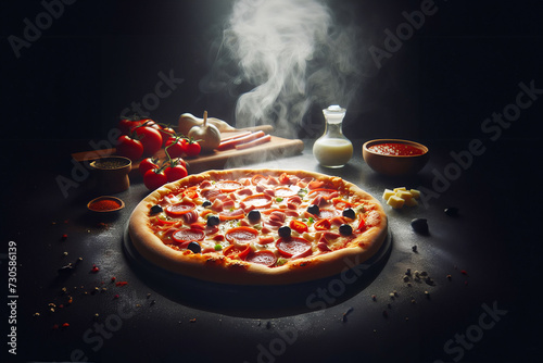 Pizza meal dinner food italiy
