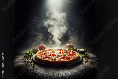 Pizza meal dinner food italiy photo