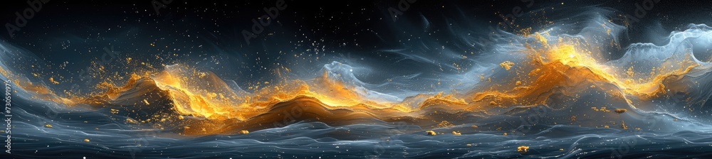 Fototapeta premium dynamic lightning storm abstraction, abstract design, in the style of textured surface 