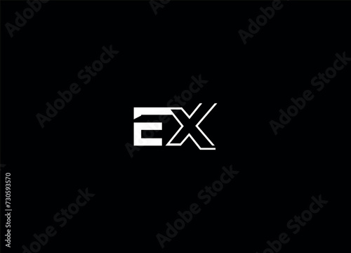 EX  Letter Logo Design. Creative Modern Logo Design