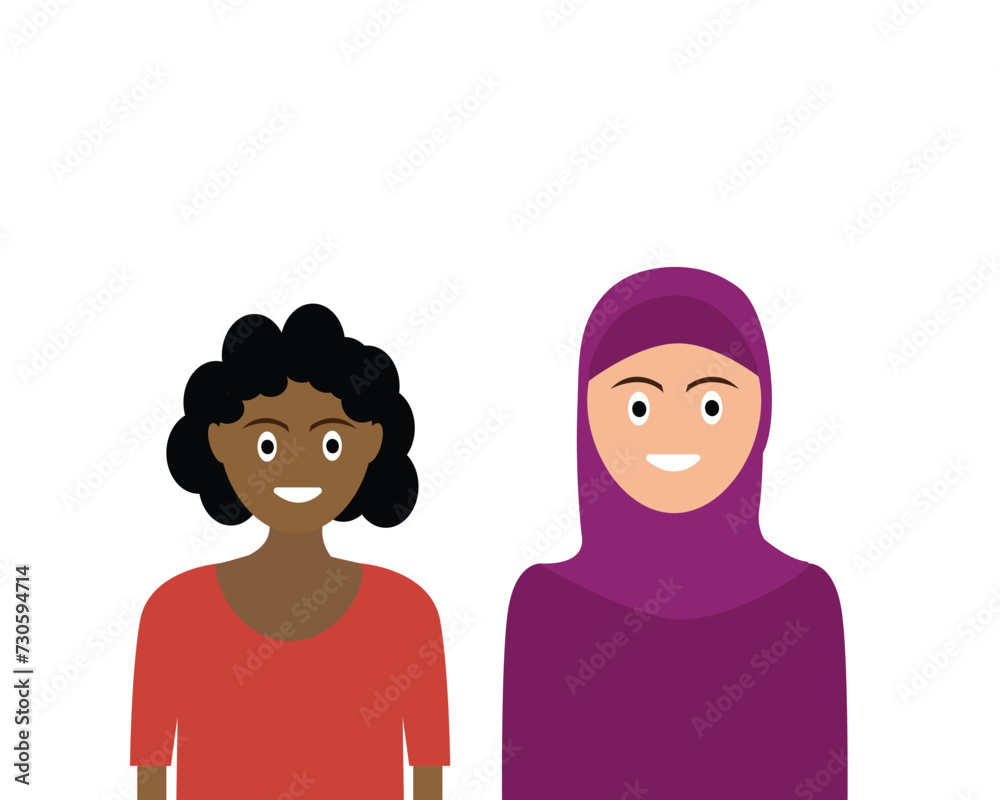 People of different nationalities and religions, Cross cultural, racial equality, multi ethical, diversity and multiculturalism concept. People of different nationalities and religions, Cross cultural, racial equality, multi ethical, diversity and multiculturalism concept.