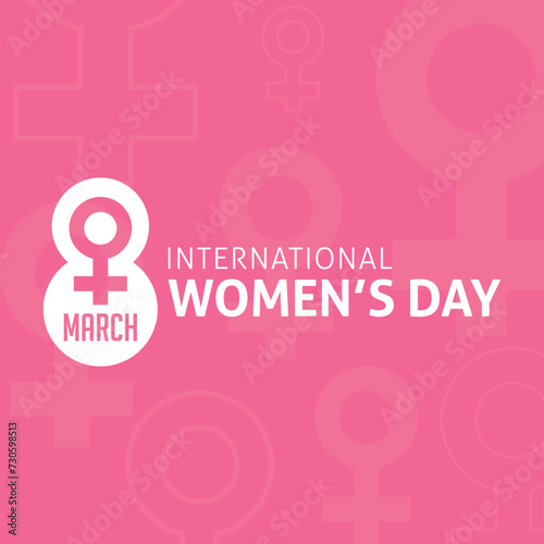 International Women's Day Vector Illustration. Suitable for Greeting Card, Poster and Banner. Take the time to celebrate the achievements of women in your life and in the world around you.