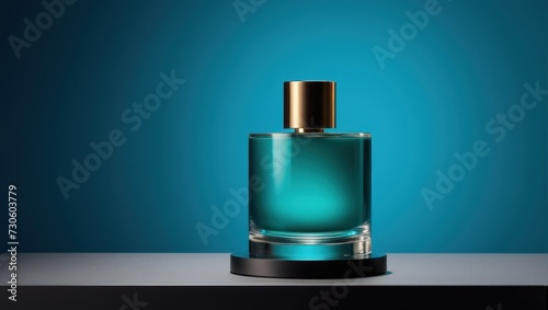 3d perfume cylinder podium product view background