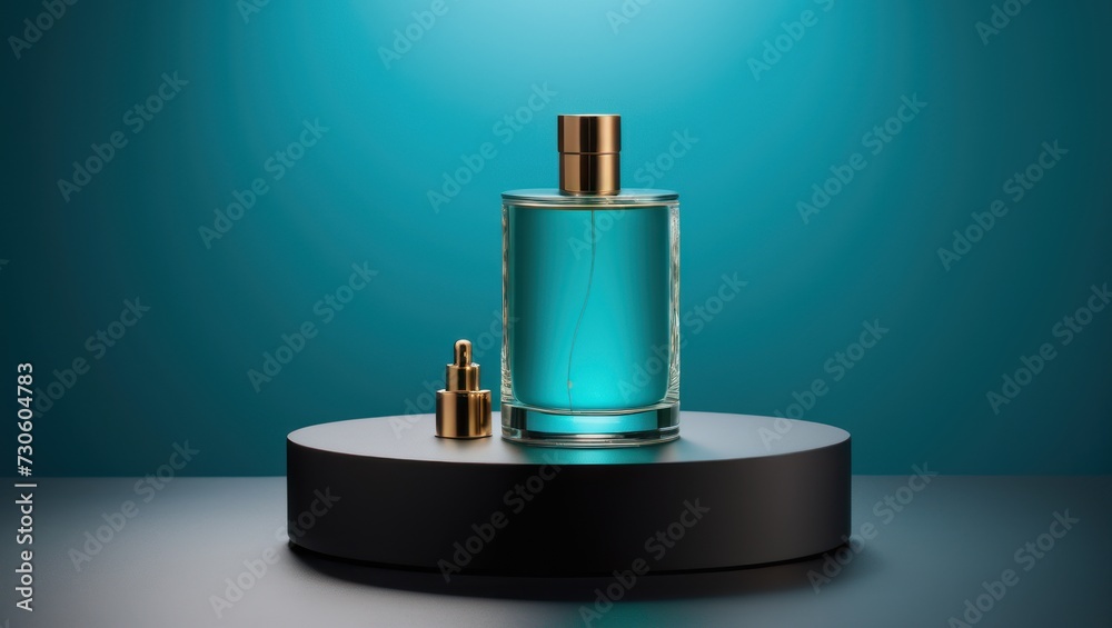 3d perfume cylinder podium product view background 3d perfume cylinder podium product view background