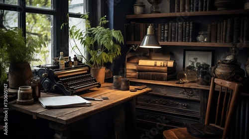 Dark Academia Kitchen: Bookish Elegance with Rich Moody Tones