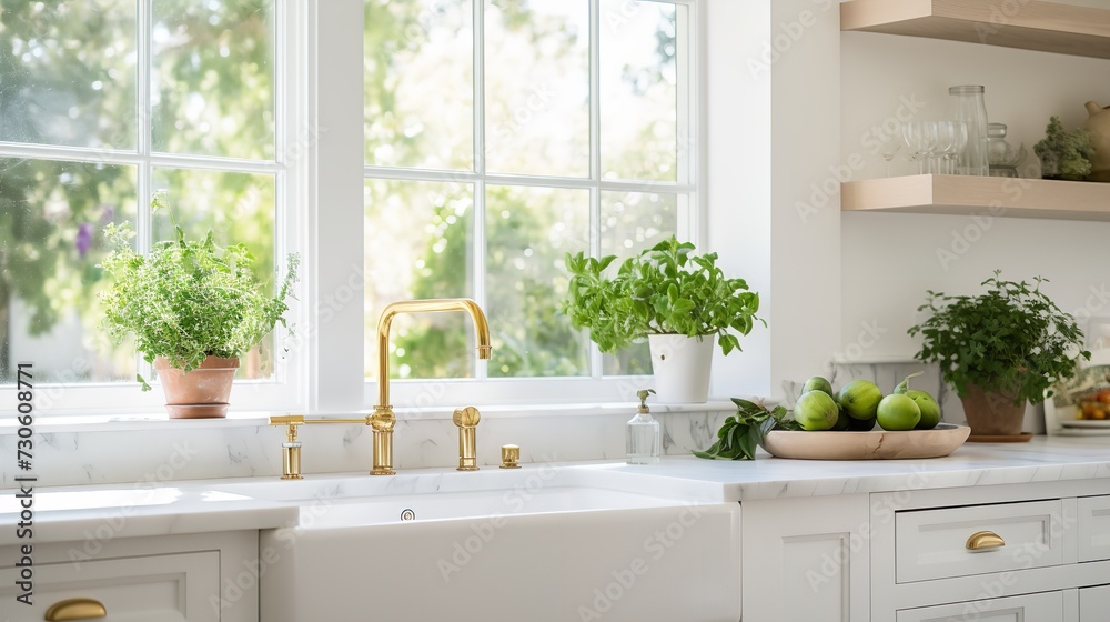 Sustainable Farm-to-Table Kitchen with In-House Herb Garden