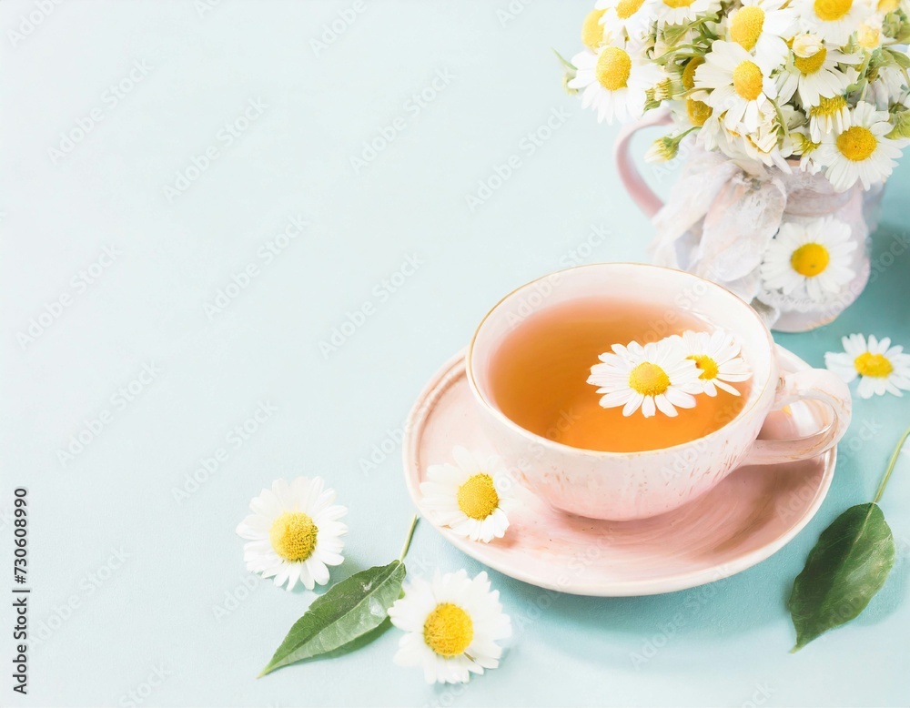 ハーブティー　イメージ　AI生成画像