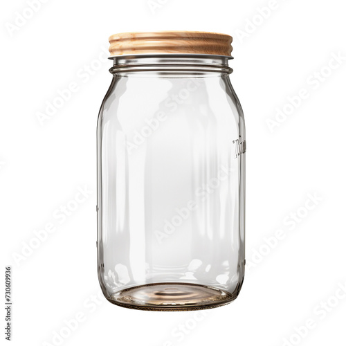 Mason Jar bottle isolated on transparent background