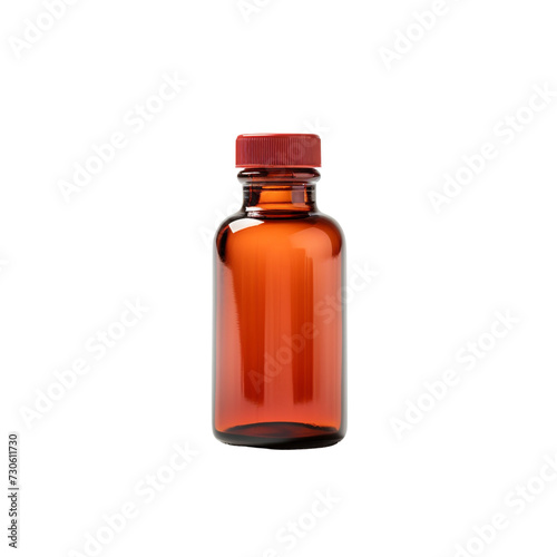 Medicine bottle isolated on transparent background