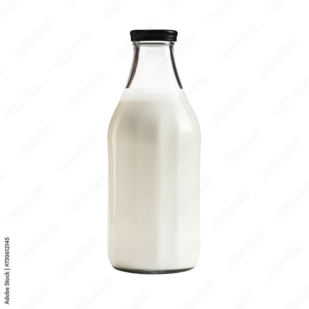 Milk bottle isolated on transparent background Milk bottle isolated on transparent background