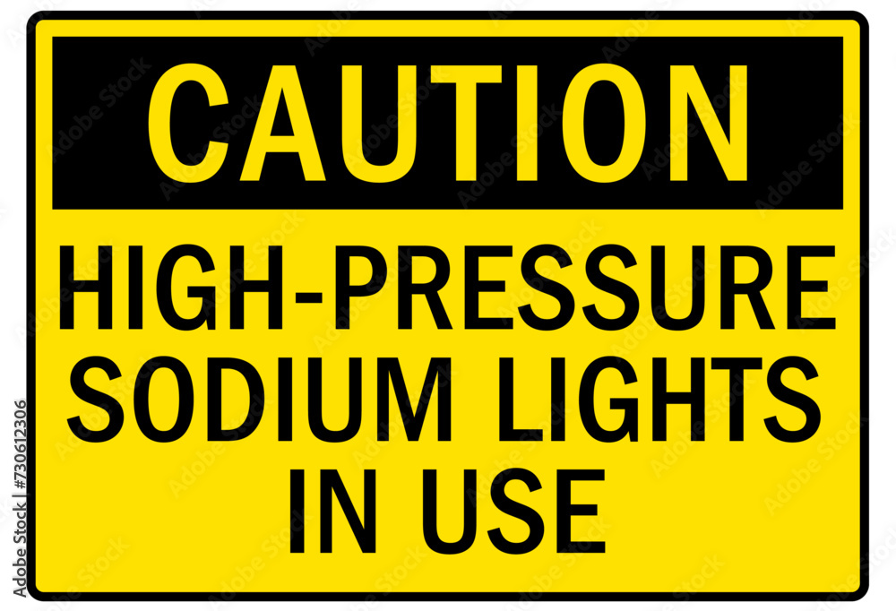 Marijuana dispensary sign high pressure sodium lights in use