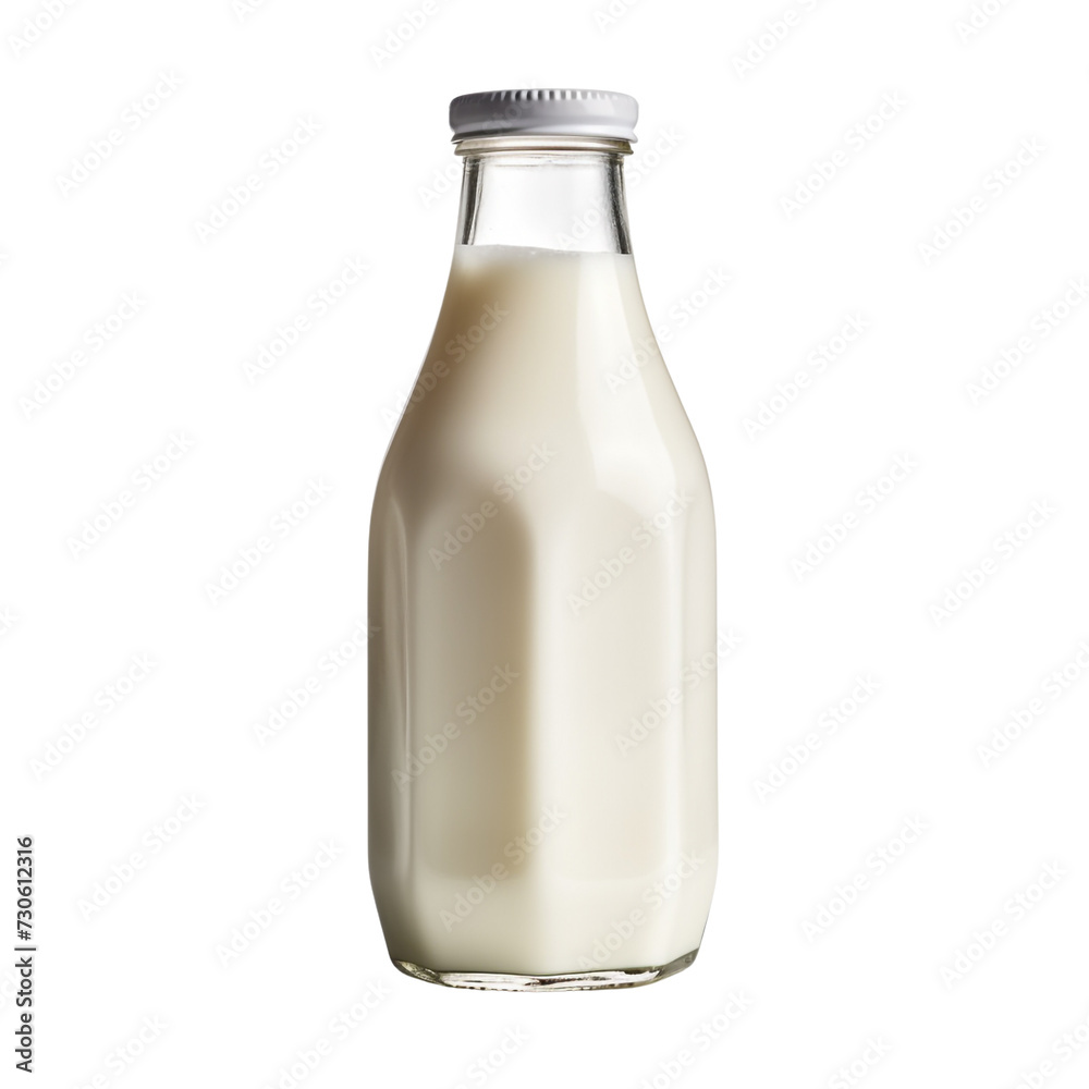 Milk bottle isolated on transparent background Milk bottle isolated on transparent background