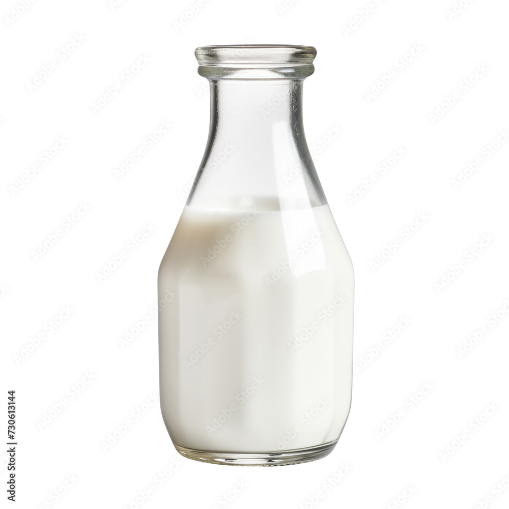 Milk bottle isolated on transparent background Milk bottle isolated on transparent background