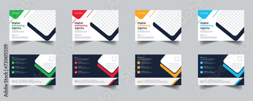 Modern Creative Corporate Post Card Template, Vector Template for Opening Invitation Editable, Professional Business Postcard Design, Event Card Design, Invitation Design, Direct Mail EDDM Templat