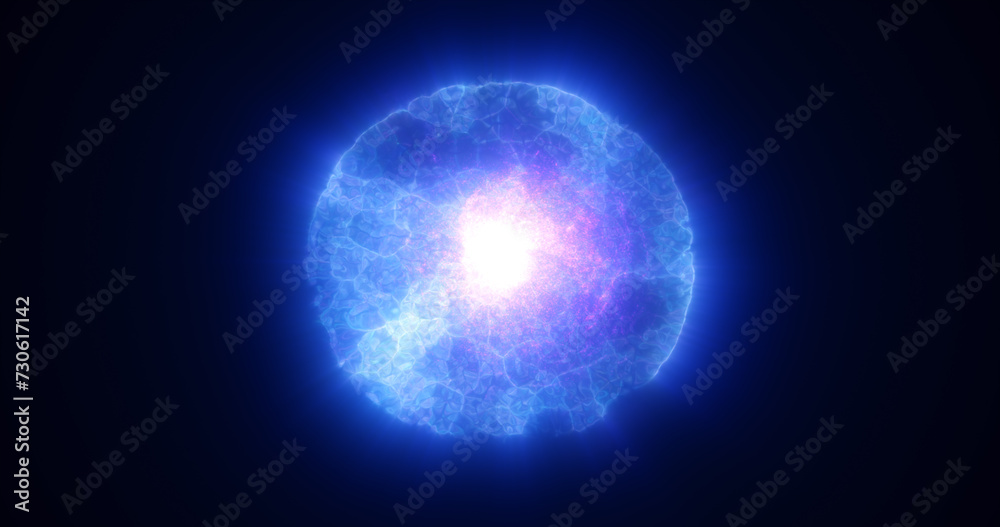 Abstract blue energy glowing digital sphere made from moving electric plasma liquid on black background Abstract blue energy glowing digital sphere made from moving electric plasma liquid on black background