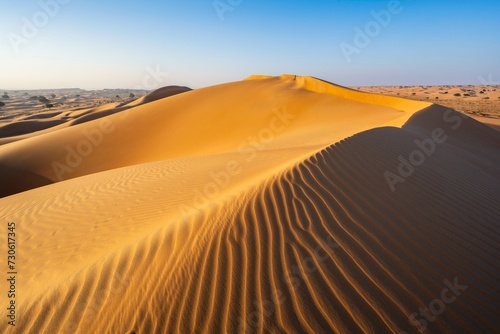 Sand dunes in the desert, near Duqm, Oman, Asia photo