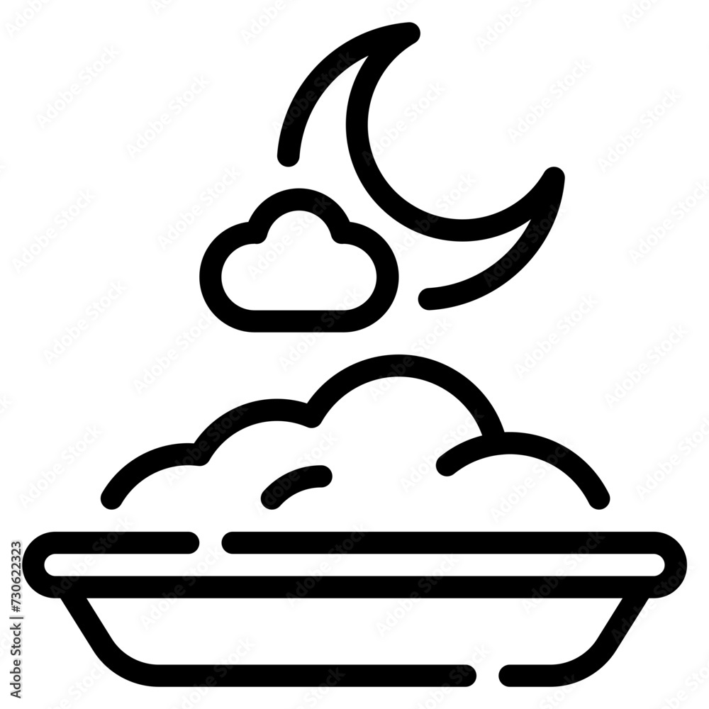 Suhoor Plate Icon Suhoor Plate Icon