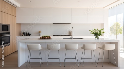 Seamless Elegance: Minimalist Luxury Kitchen with Integrated Sophistication
