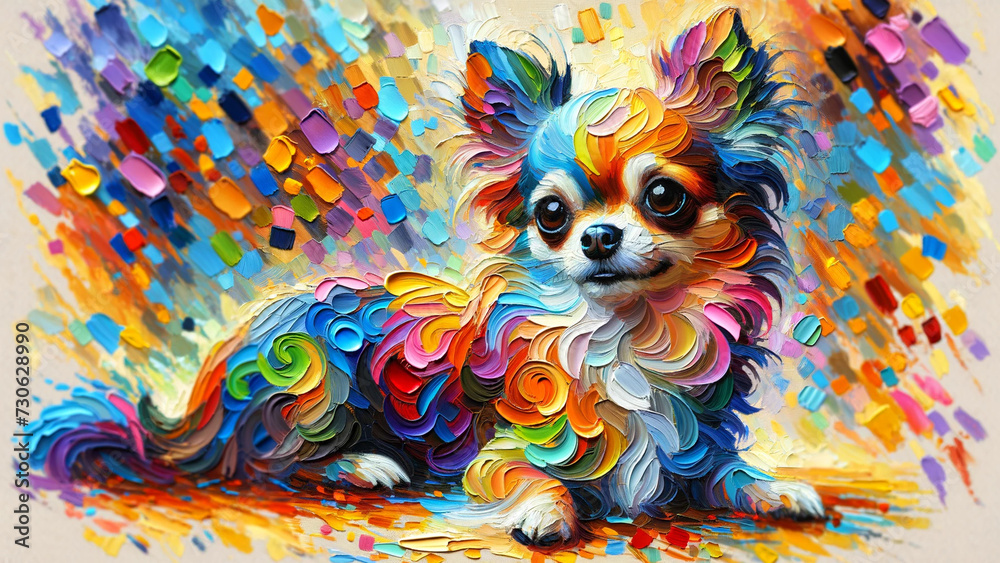 Oil Painting of Chihuahua - Type C: Generated by AI Using GPT-4
