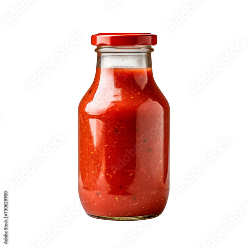 Salsa Jar bottle isolated on transparent background