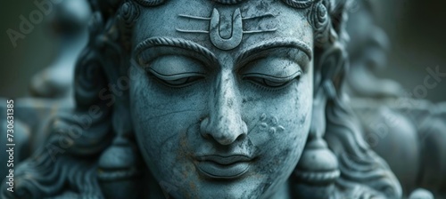 Lord Shiva. Hindu religion concept. Generative AI technology. 