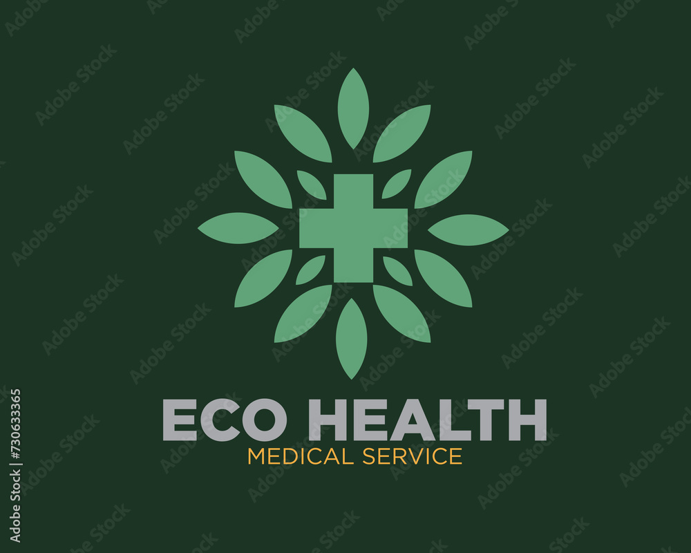eco health care logo designs for traditional medicine 