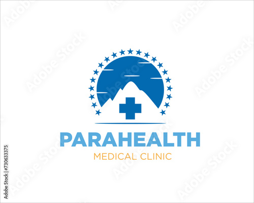 mount health care logo designs for medical service and clinic