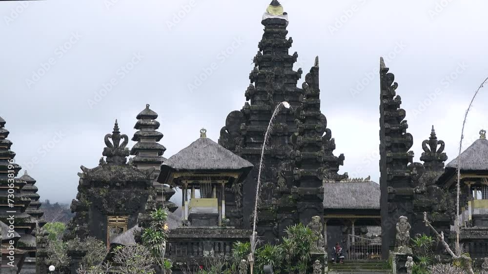 Indonesia. Bali. The Temple Of Pura Besakih. Pura Besakih located on the slope of Gunung Agung, where supposedly live friendly human spirits that were worshipped in this temple. Indonesia. Bali. The Temple Of Pura Besakih. Pura Besakih located on the slope of Gunung Agung, where supposedly live friendly human spirits that were worshipped in this temple.