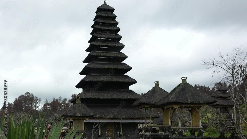 Indonesia. Bali. The Temple Of Pura Besakih. Pura Besakih located on the slope of Gunung Agung, where supposedly live friendly human spirits that were worshipped in this temple. Indonesia. Bali. The Temple Of Pura Besakih. Pura Besakih located on the slope of Gunung Agung, where supposedly live friendly human spirits that were worshipped in this temple.
