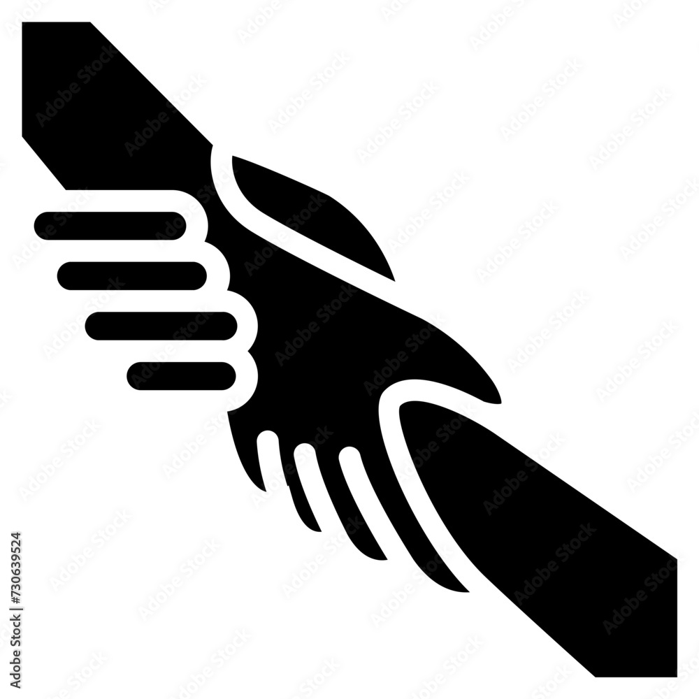 Obraz premium Solidarity Solid Icon Design Vector Women's Day