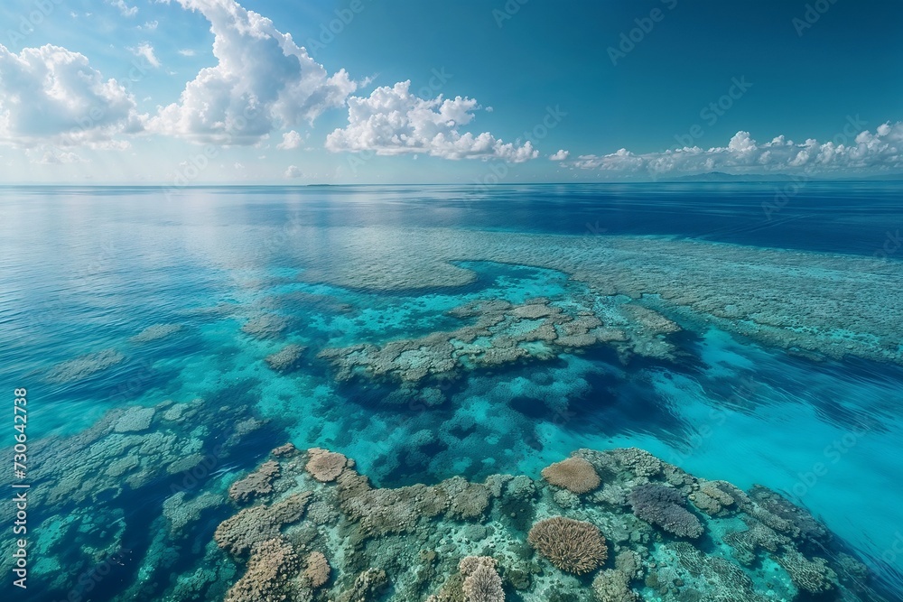 Great Barrier Reef Overhead View