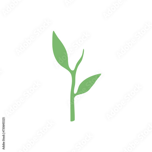 Green Tea leaves vektor 