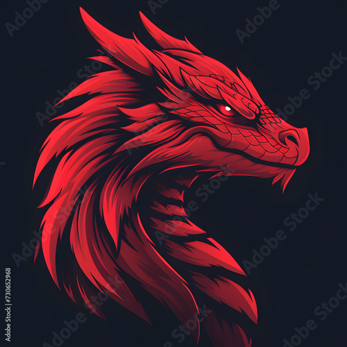 3d logo of Vector dragon illustration vector