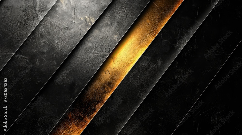 Opulent black and gold metallic fusion creates a luxurious and sleek background, Ai Generated. Opulent black and gold metallic fusion creates a luxurious and sleek background, Ai Generated.