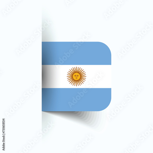 Argentina national flag, Argentina National Day, EPS10. Argentina flag vector icon