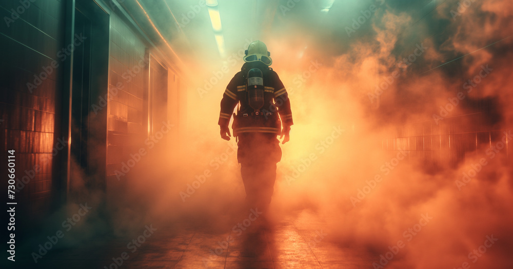 Firefighters ran to help people in the home. Firefighters ran to help people in the home.