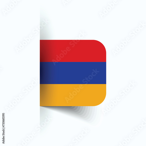 Armenia national flag  Armenia National Day  EPS10. Armenia flag vector icon