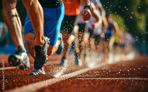 runner on the track