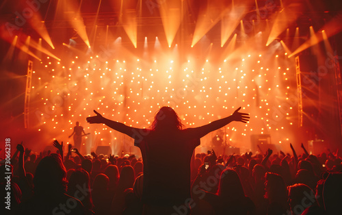 people enjoying music concert