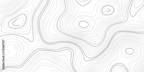 Wallpaper Mural Abstract black and white wavy topography map background. Topography relief and topographic map wave line background. Torontodigital.ca