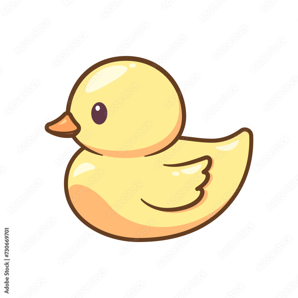 Yellow rubber duck vector isolated on white background. Yellow rubber duck vector isolated on white background.