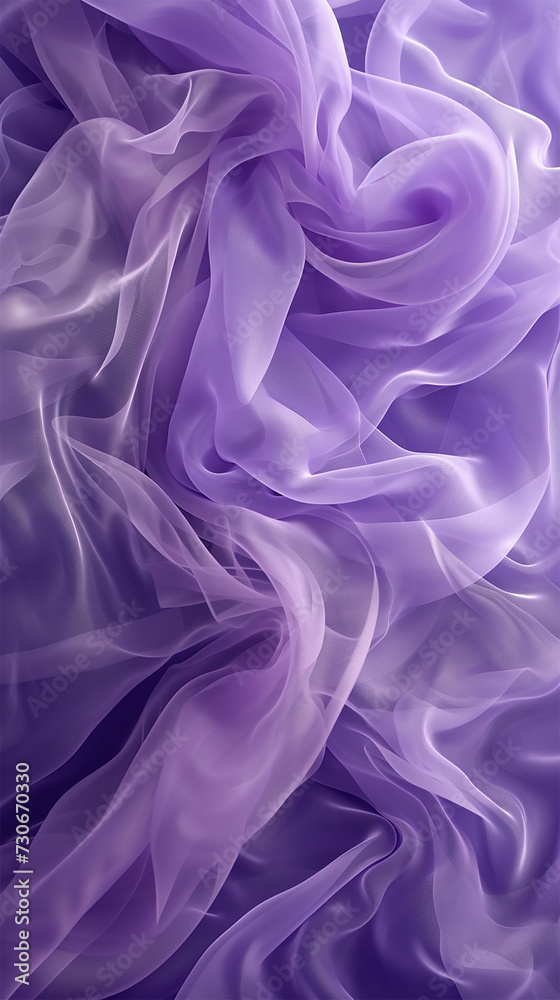 Smoke and Silk Serenity in Vertical Purple