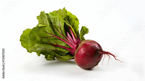 Fresh Red Beetroot with Water Drops Isolated on White Background. Ideal for Food Artwork. Organic, Healthy, Isolated.