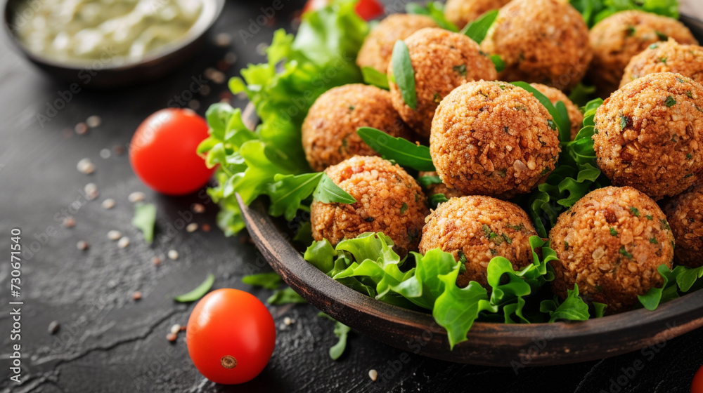 falafel food close up falafel food close up