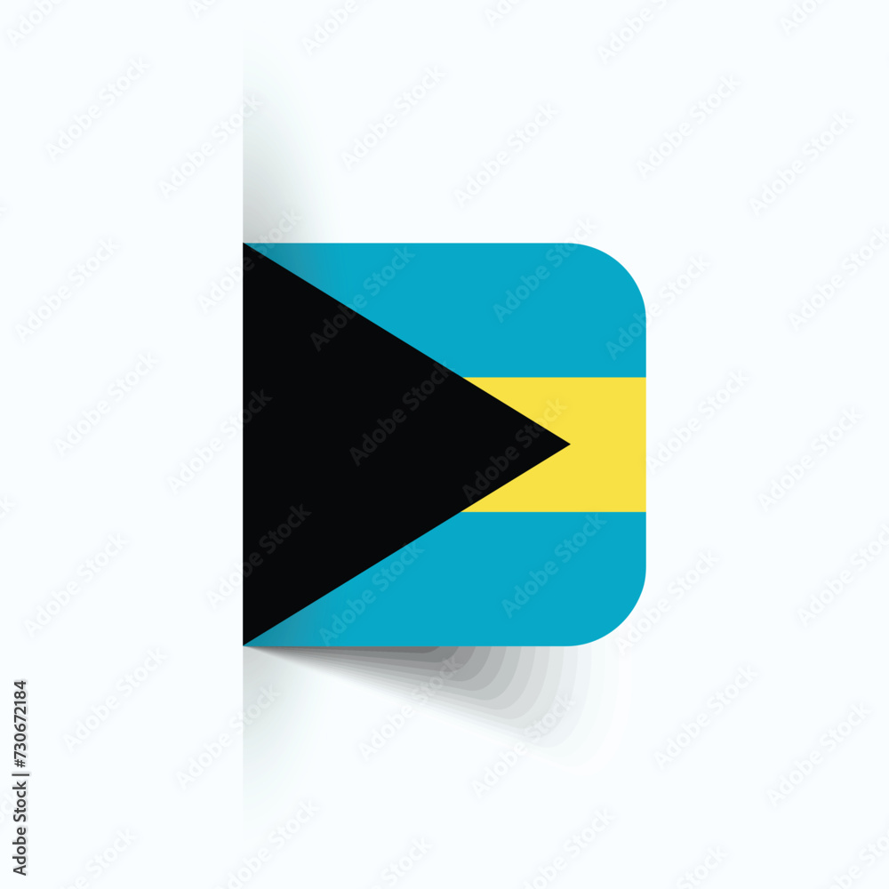 Bahamas national flag, Bahamas National Day, EPS10. Bahamas flag vector icon Bahamas national flag, Bahamas National Day, EPS10. Bahamas flag vector icon