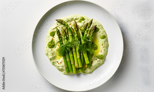 Close up professional photography shot of a simple vegetarian dish