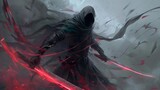 A warrior twisted by dark magic made with Ai generative