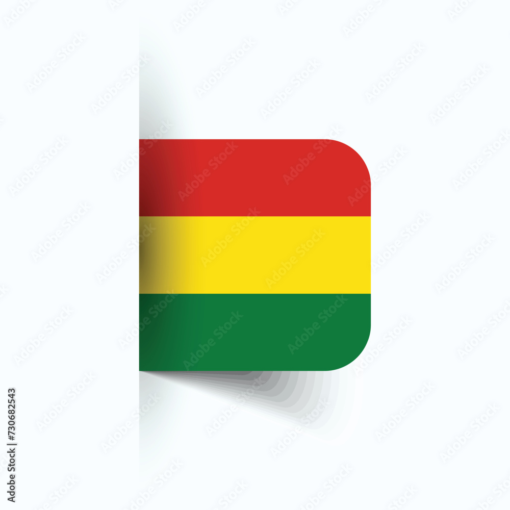 Bolivia national flag, Bolivia National Day, EPS10. Bolivia flag vector icon Bolivia national flag, Bolivia National Day, EPS10. Bolivia flag vector icon